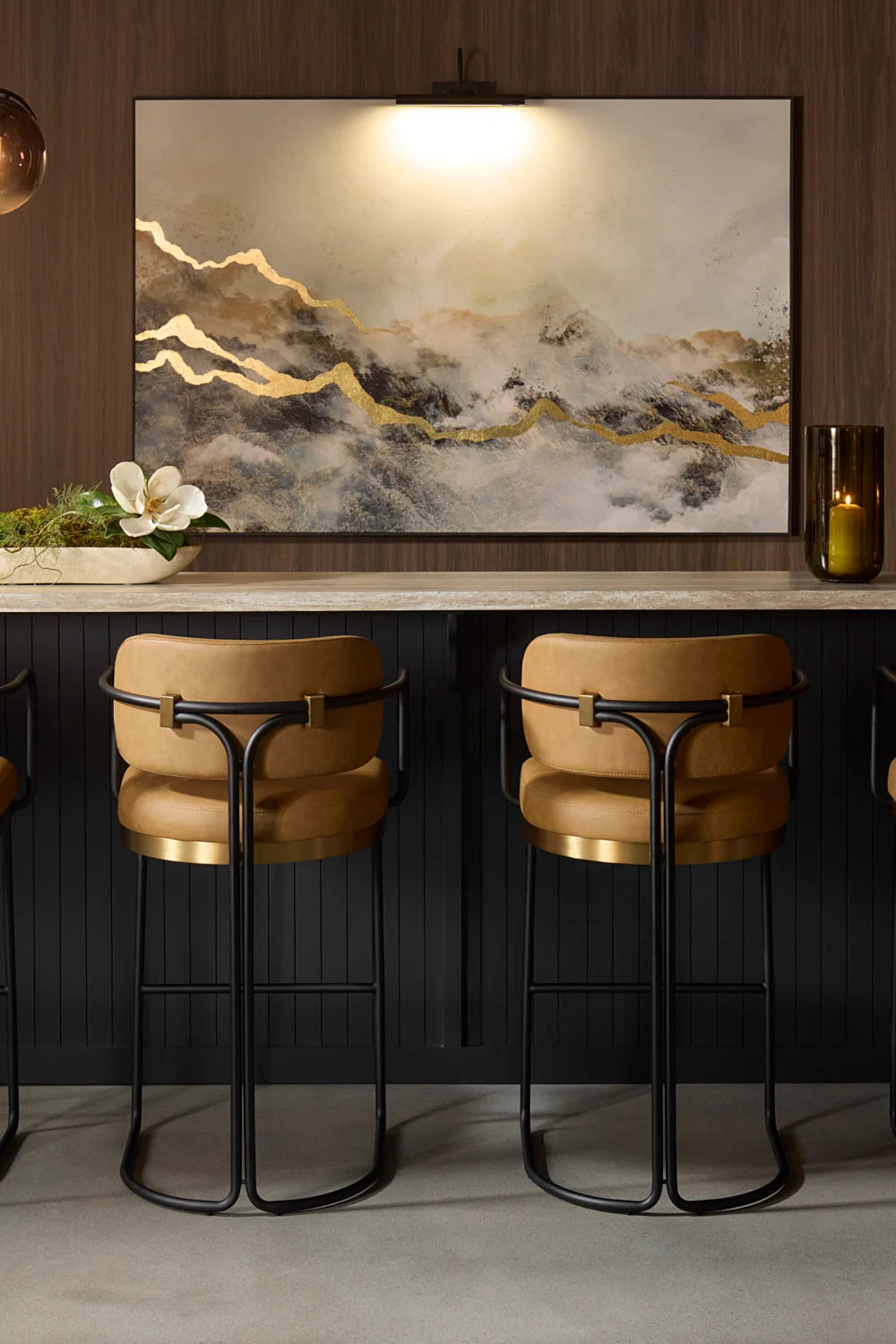 Luxury Upholstered Modern Barstool European Style for Villa