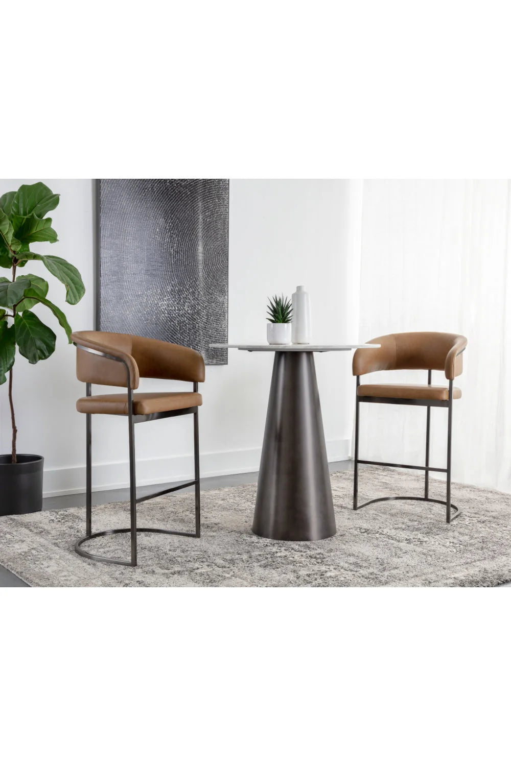 Luxury Upholstered Modern Barstool European Style for Villa