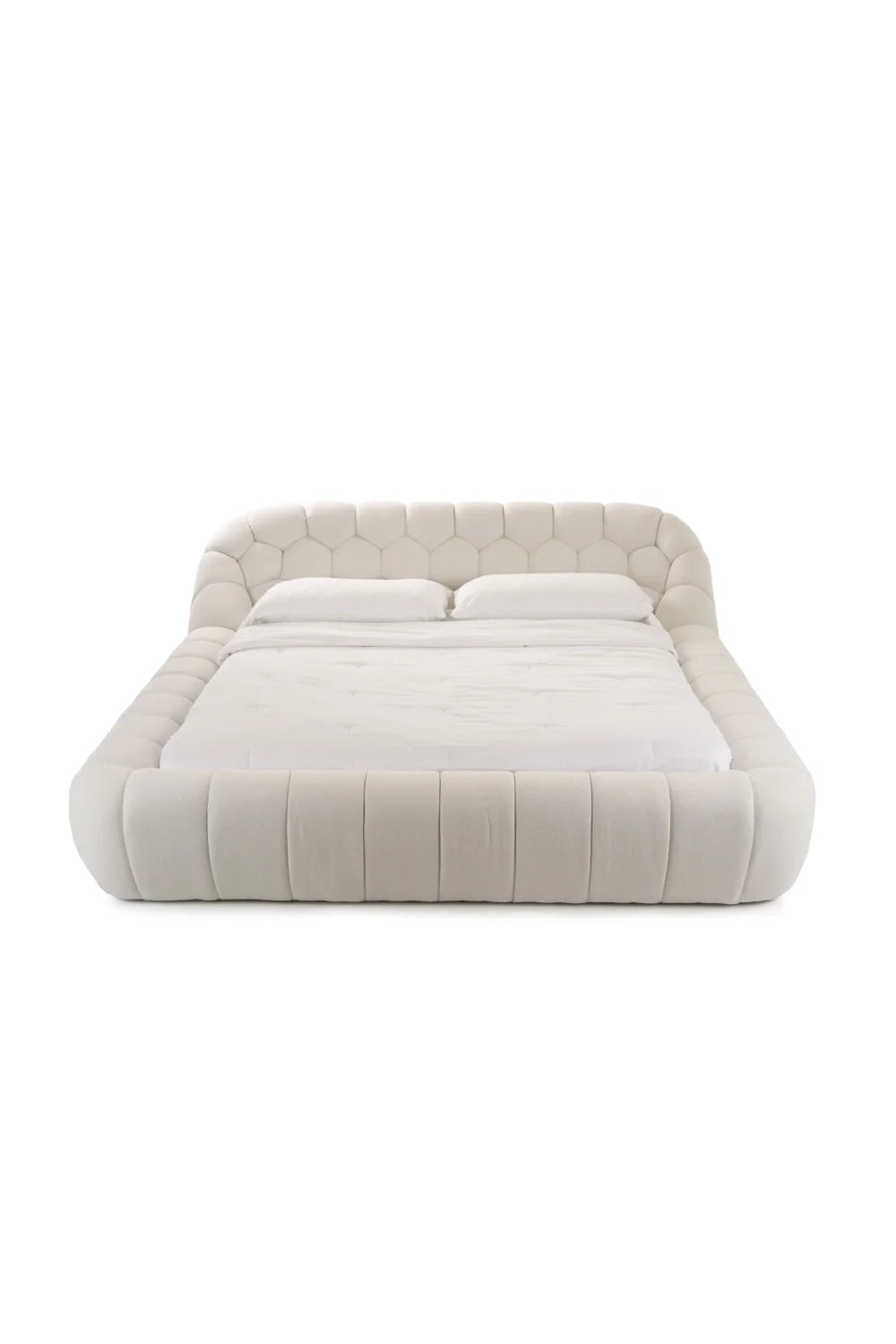 Luxury Upholstered Modern Bed European Style for Villa