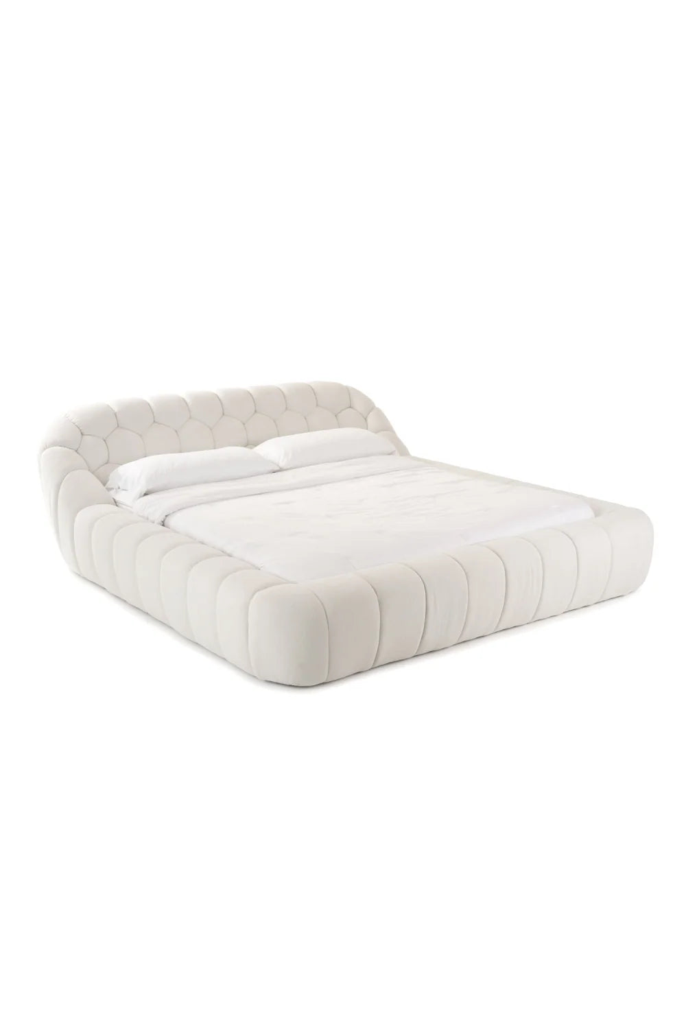 Luxury Upholstered Modern Bed European Style for Villa