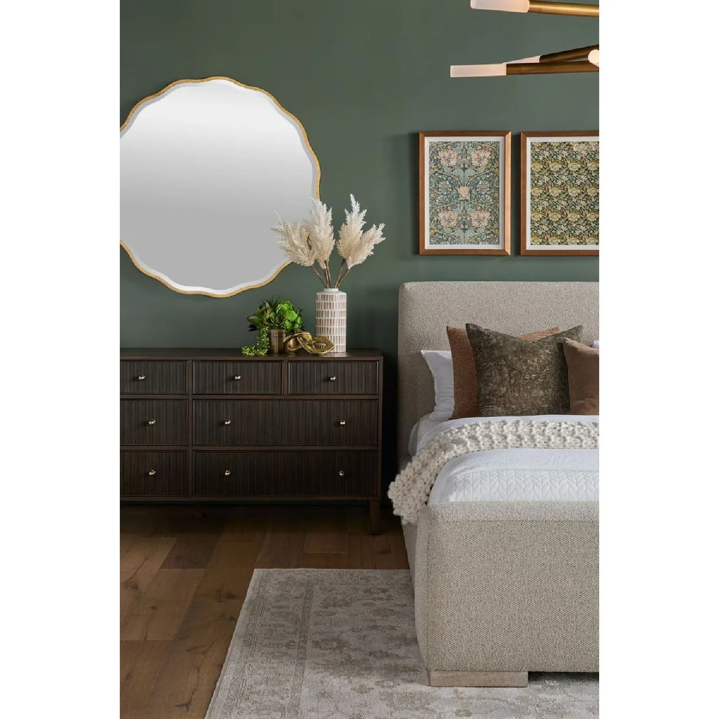 Luxury Upholstered Modern Bed European Style for Villa