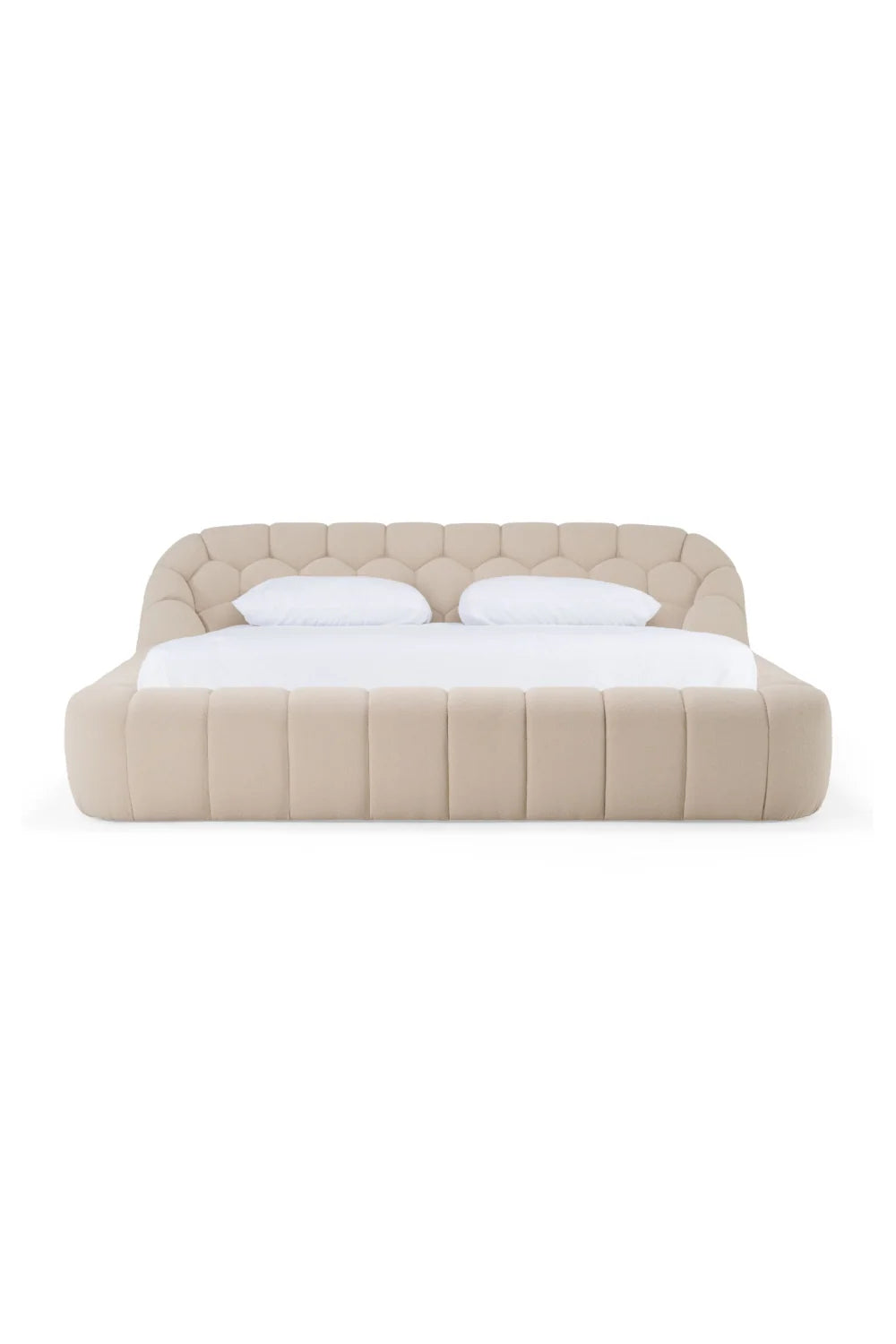 Luxury Upholstered Modern Bed European Style for Villa