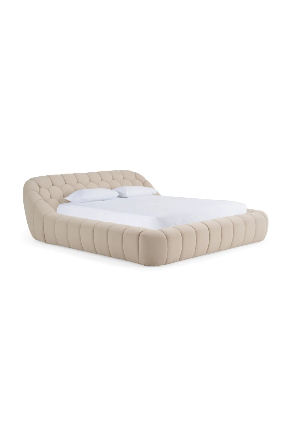 Luxury Upholstered Modern Bed European Style for Villa