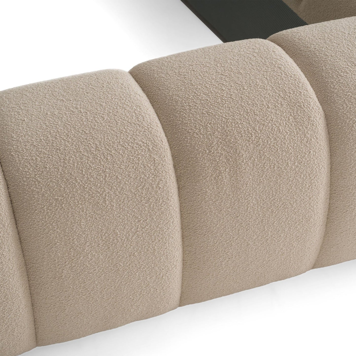 Luxury Upholstered Modern Beige Bed European Style for Villa