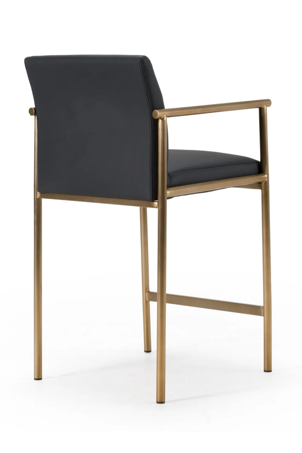 Luxury Upholstered Modern Black Counter Stool European Style for Villa