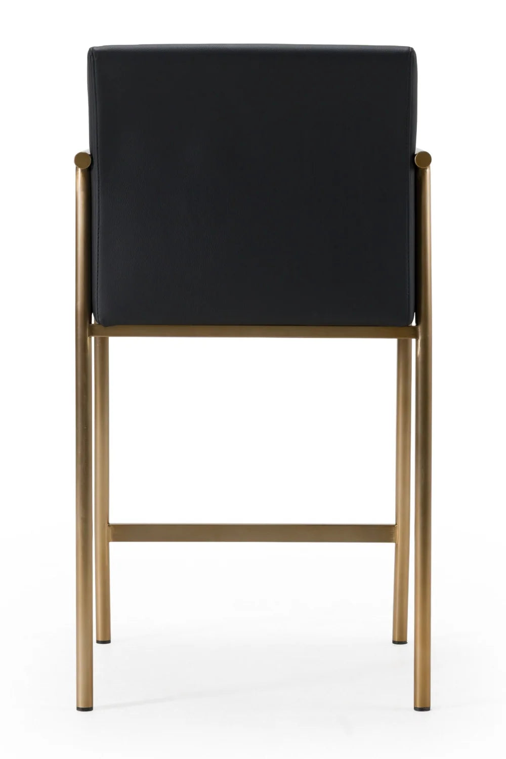 Luxury Upholstered Modern Black Counter Stool European Style for Villa