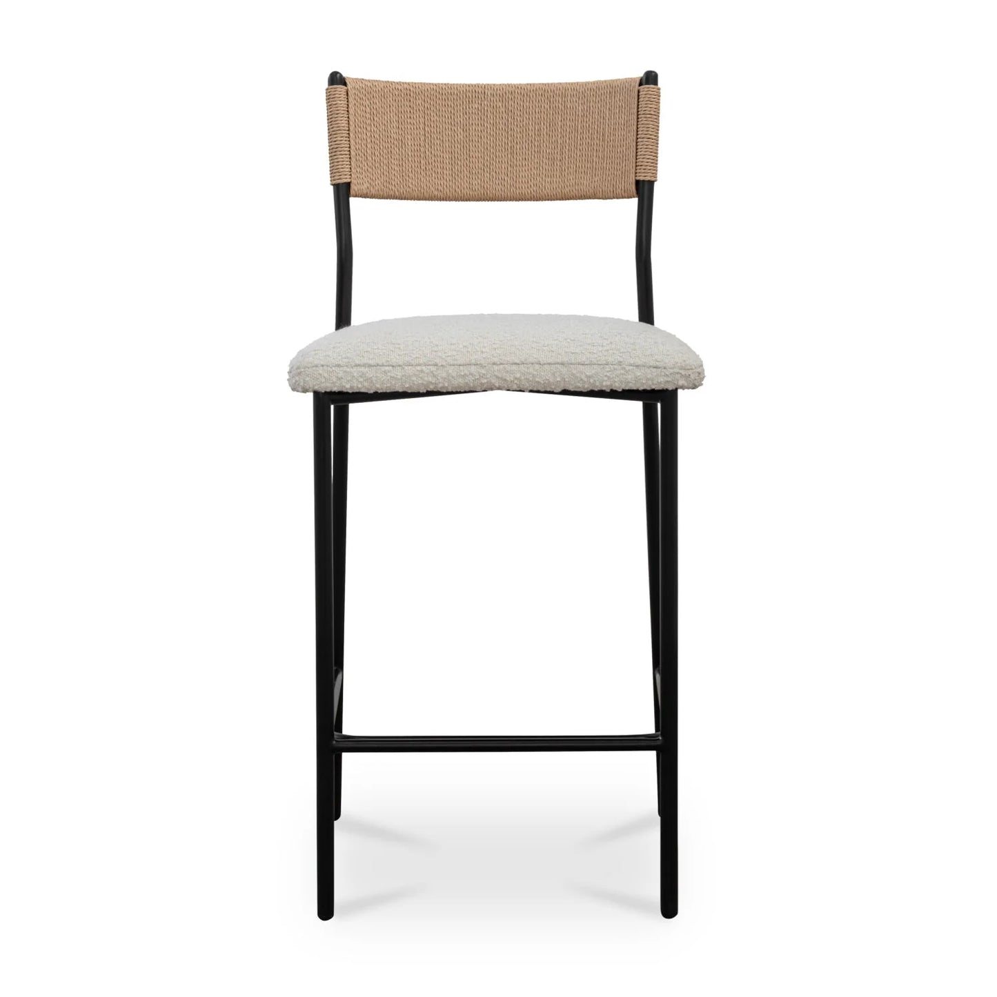 Luxury Upholstered Modern Bouclé Counter Stool European Style for Villa