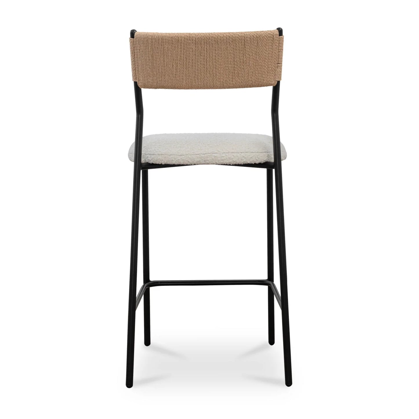 Luxury Upholstered Modern Bouclé Counter Stool European Style for Villa