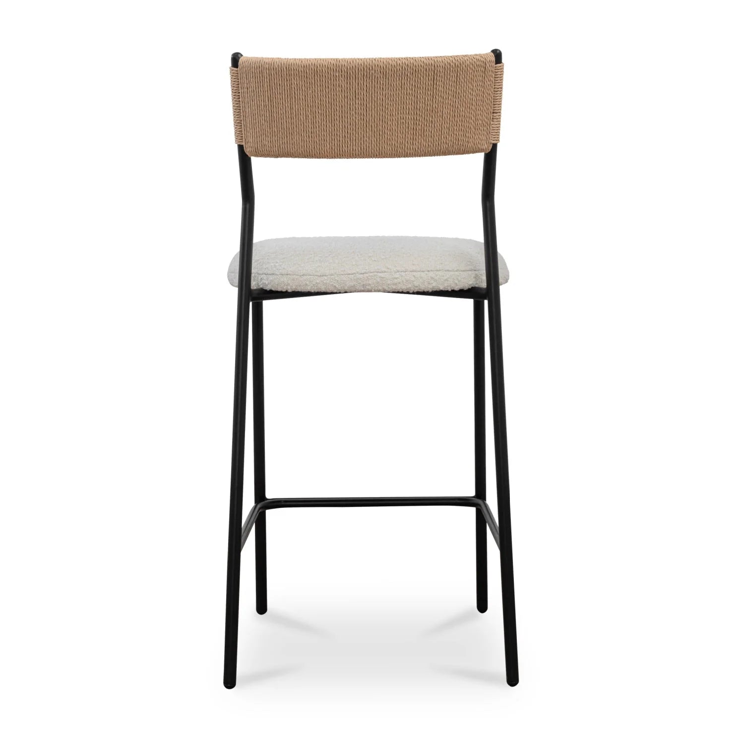 Luxury Upholstered Modern Bouclé Counter Stool European Style for Villa