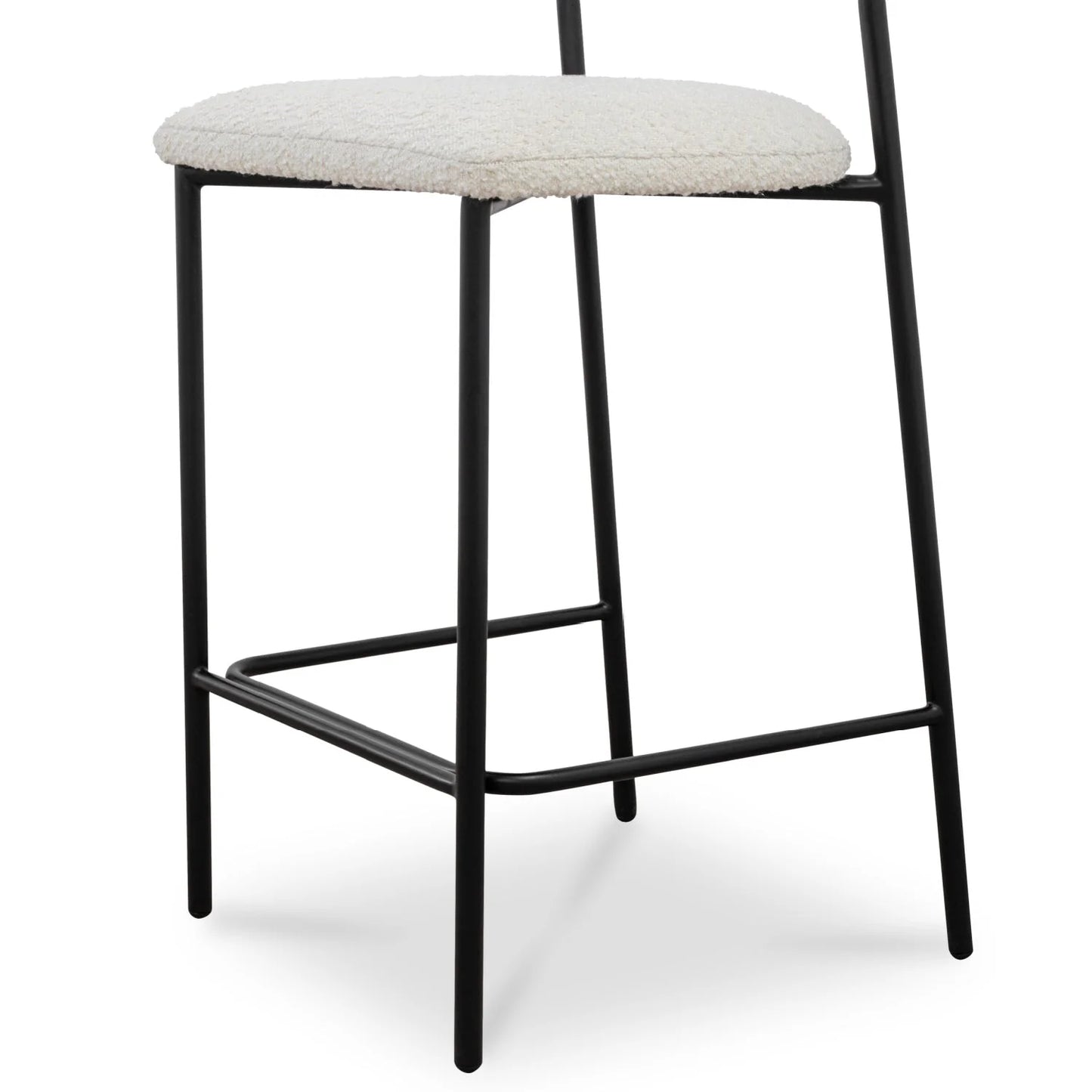 Luxury Upholstered Modern Bouclé Counter Stool European Style for Villa
