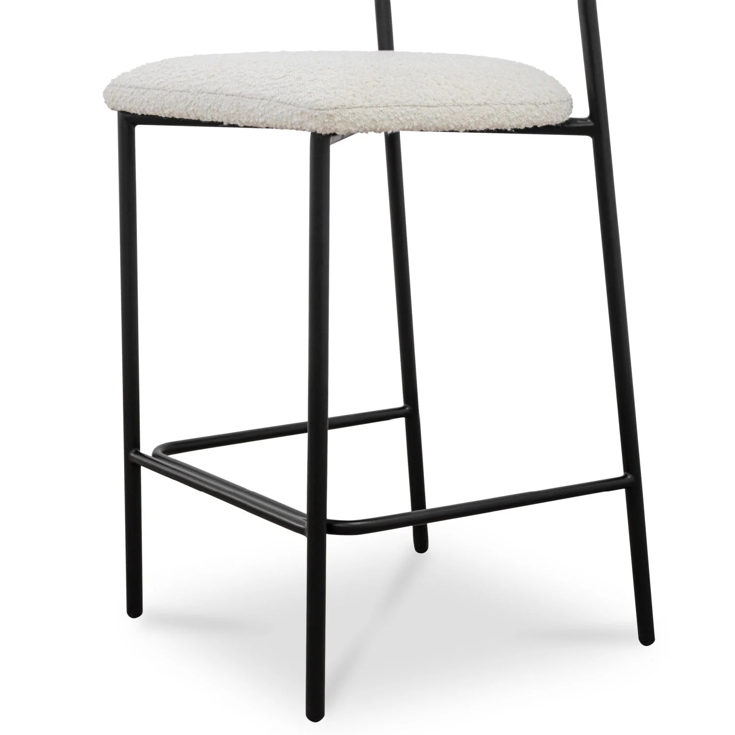 Luxury Upholstered Modern Bouclé Counter Stool European Style for Villa