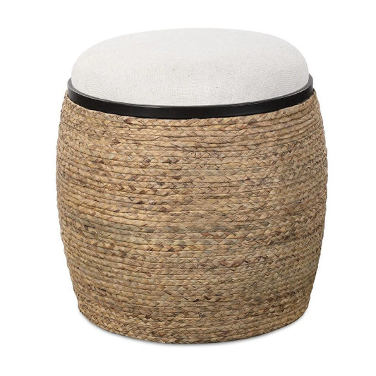 Luxury Upholstered Modern Braided Ottoman European Style for Villa