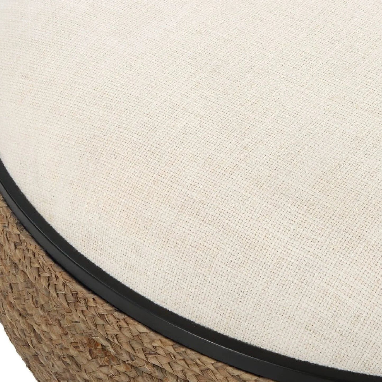 Luxury Upholstered Modern Braided Ottoman European Style for Villa