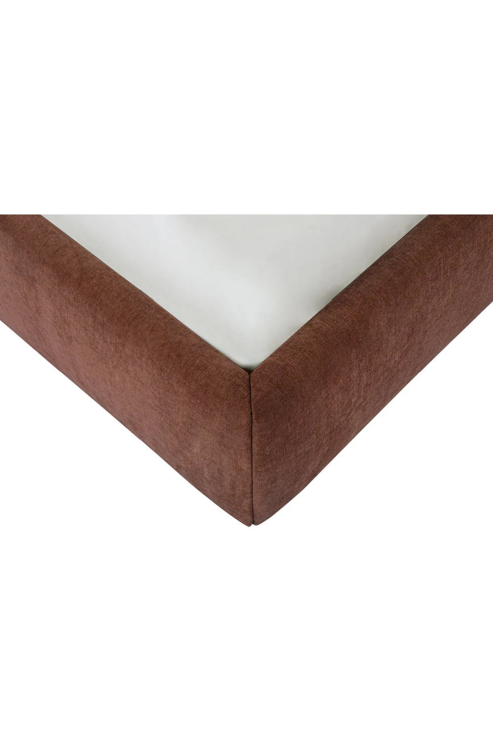 Luxury Upholstered Modern Brown Wave Bed European Style for Villa
