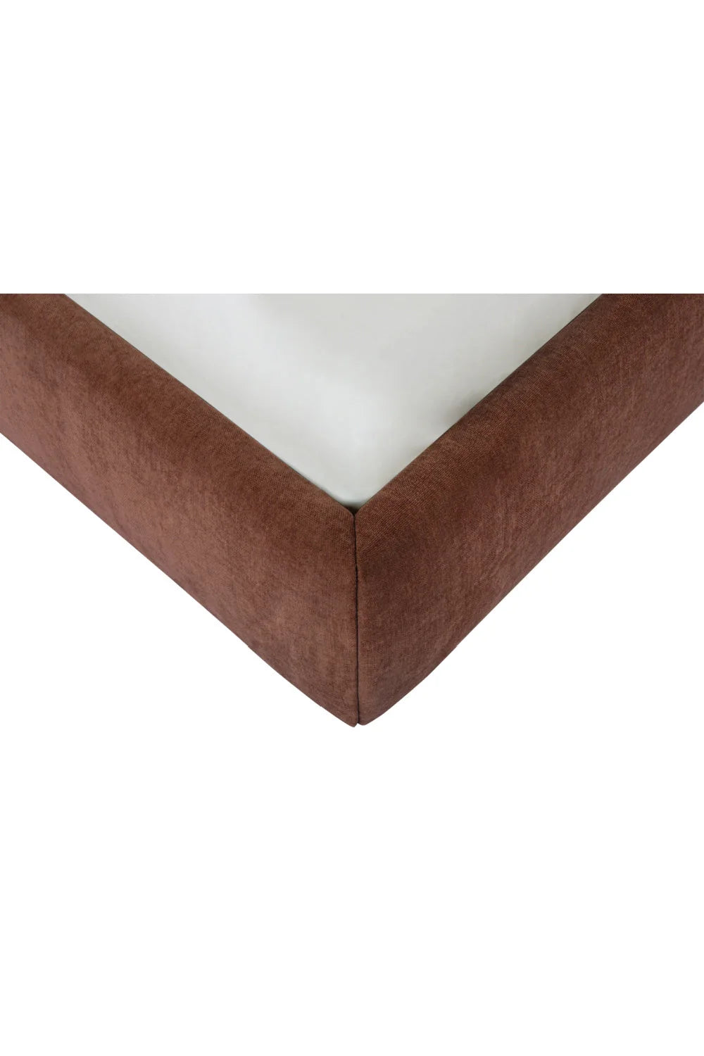 Luxury Upholstered Modern Brown Wave Bed European Style for Villa