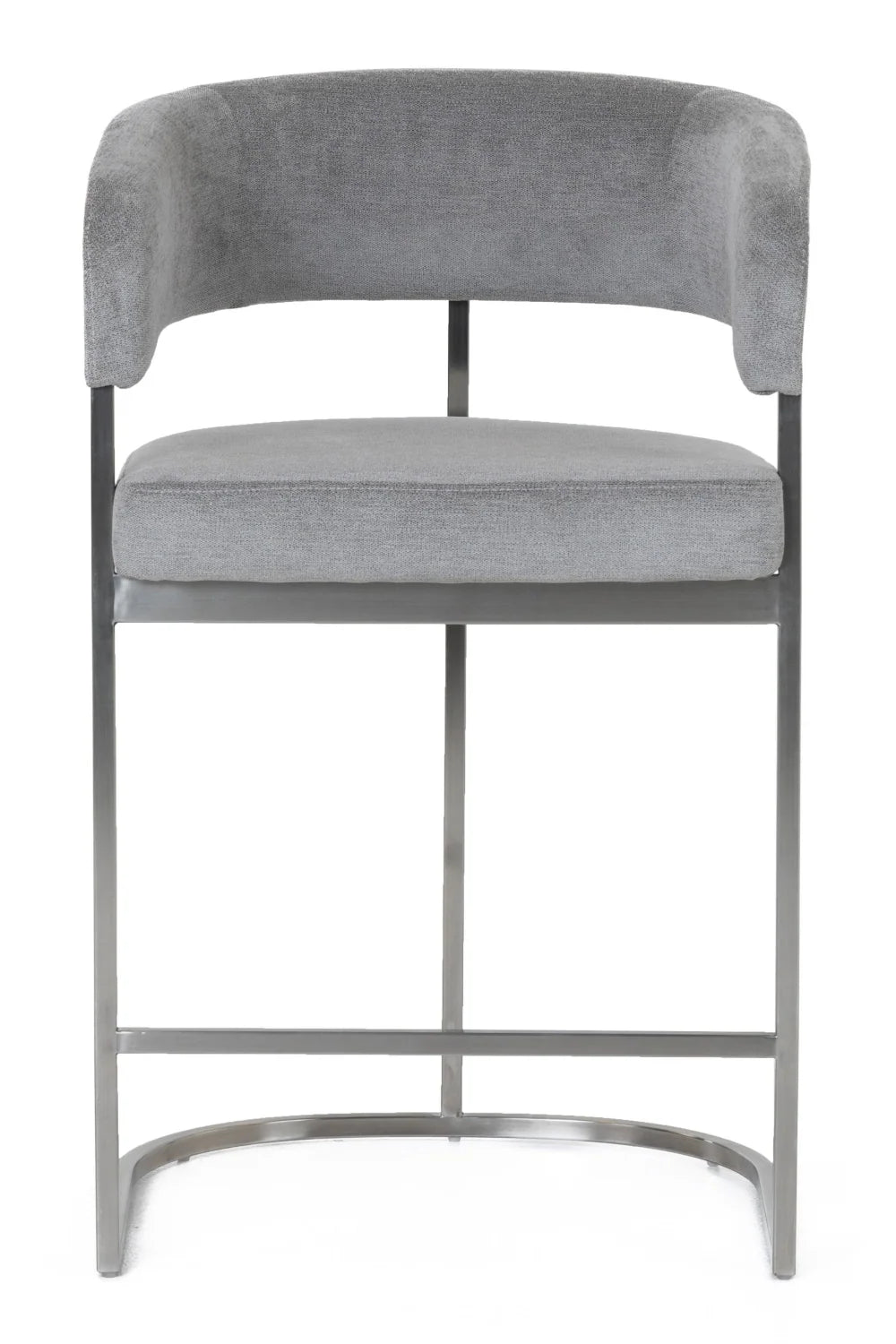 Luxury Upholstered Modern Bucket Counter Stool European Style for Villa