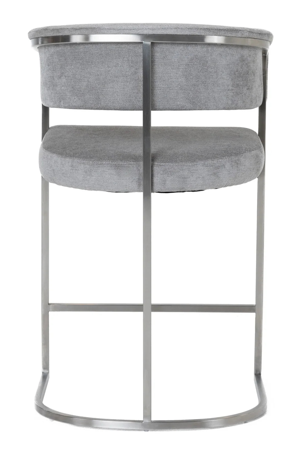 Luxury Upholstered Modern Bucket Counter Stool European Style for Villa
