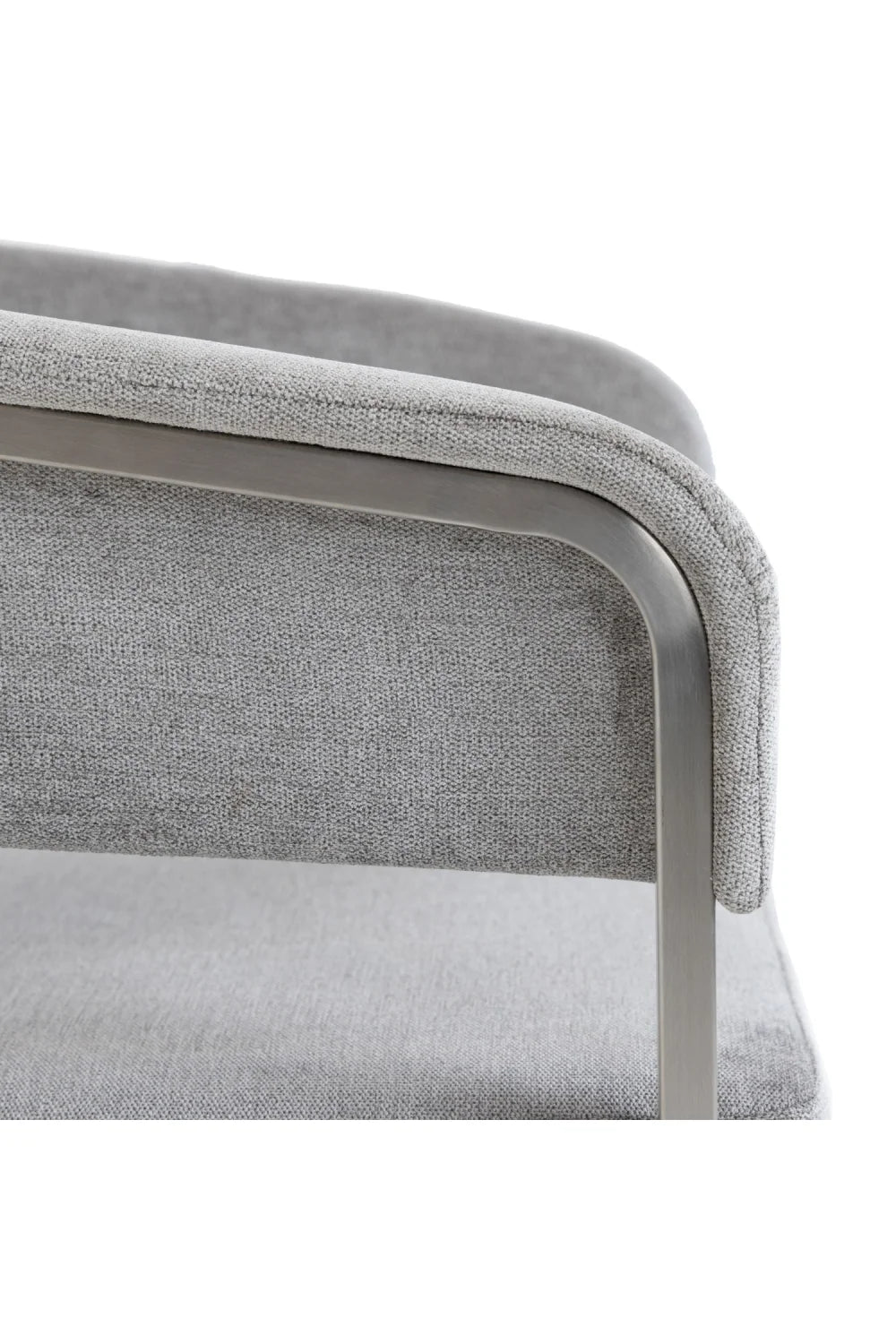 Luxury Upholstered Modern Bucket Counter Stool European Style for Villa