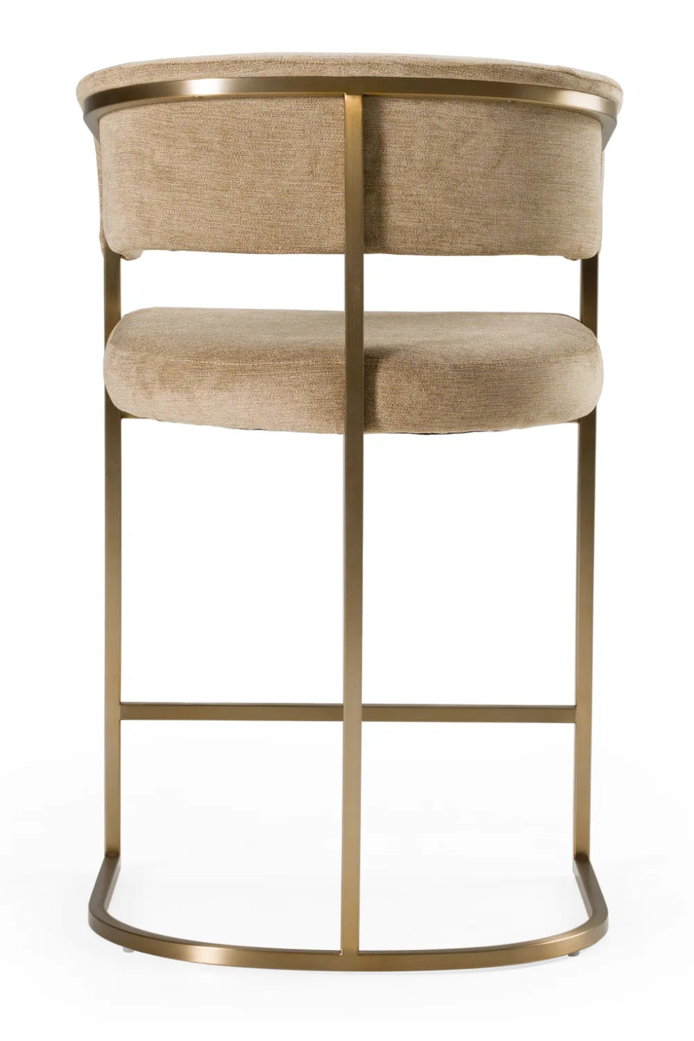 Luxury Upholstered Modern Bucket Counter Stool European Style for Villa
