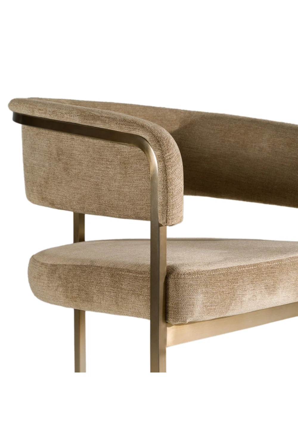 Luxury Upholstered Modern Bucket Counter Stool European Style for Villa