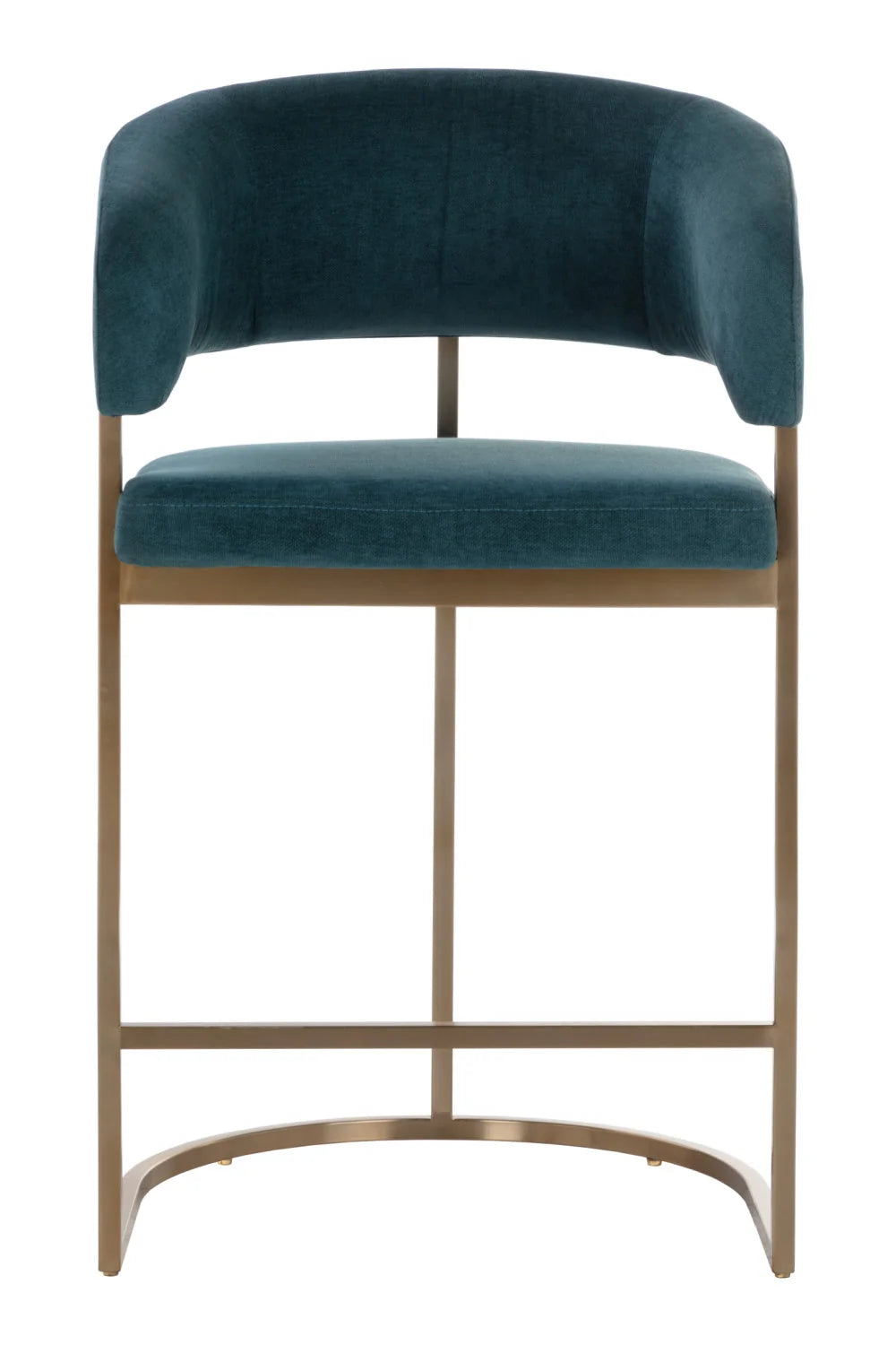 Luxury Upholstered Modern Cantilever Counter Stool European Style for Villa