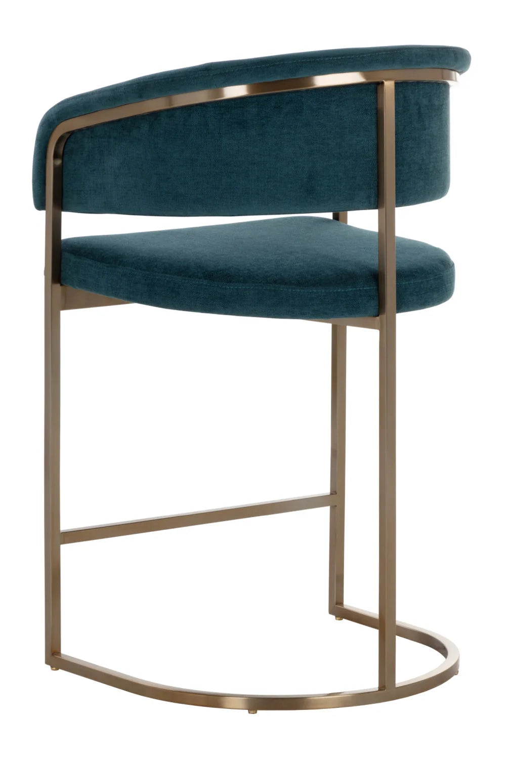 Luxury Upholstered Modern Cantilever Counter Stool European Style for Villa