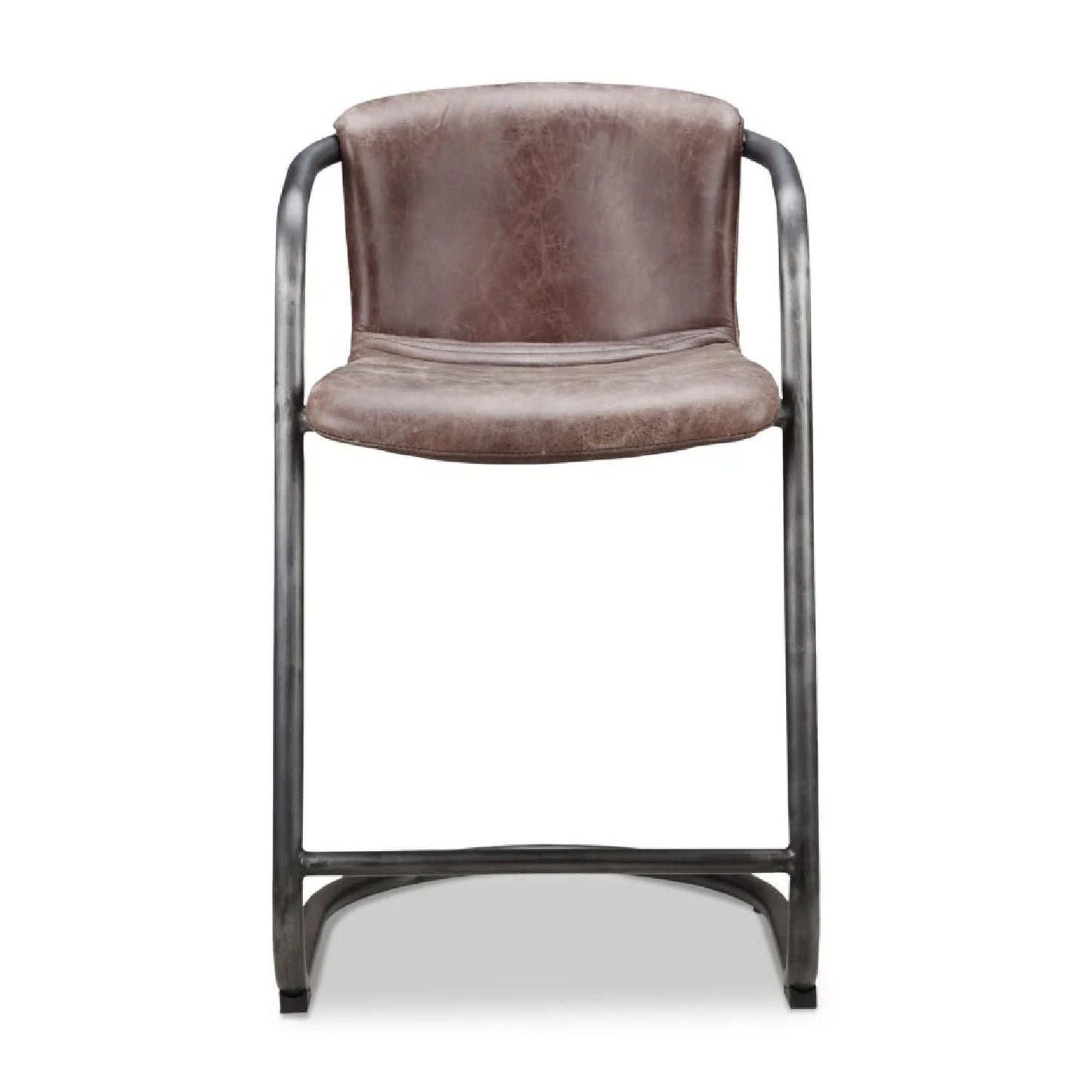 Luxury Upholstered Modern Cantilevered Counter Stool Set European Style for Villa