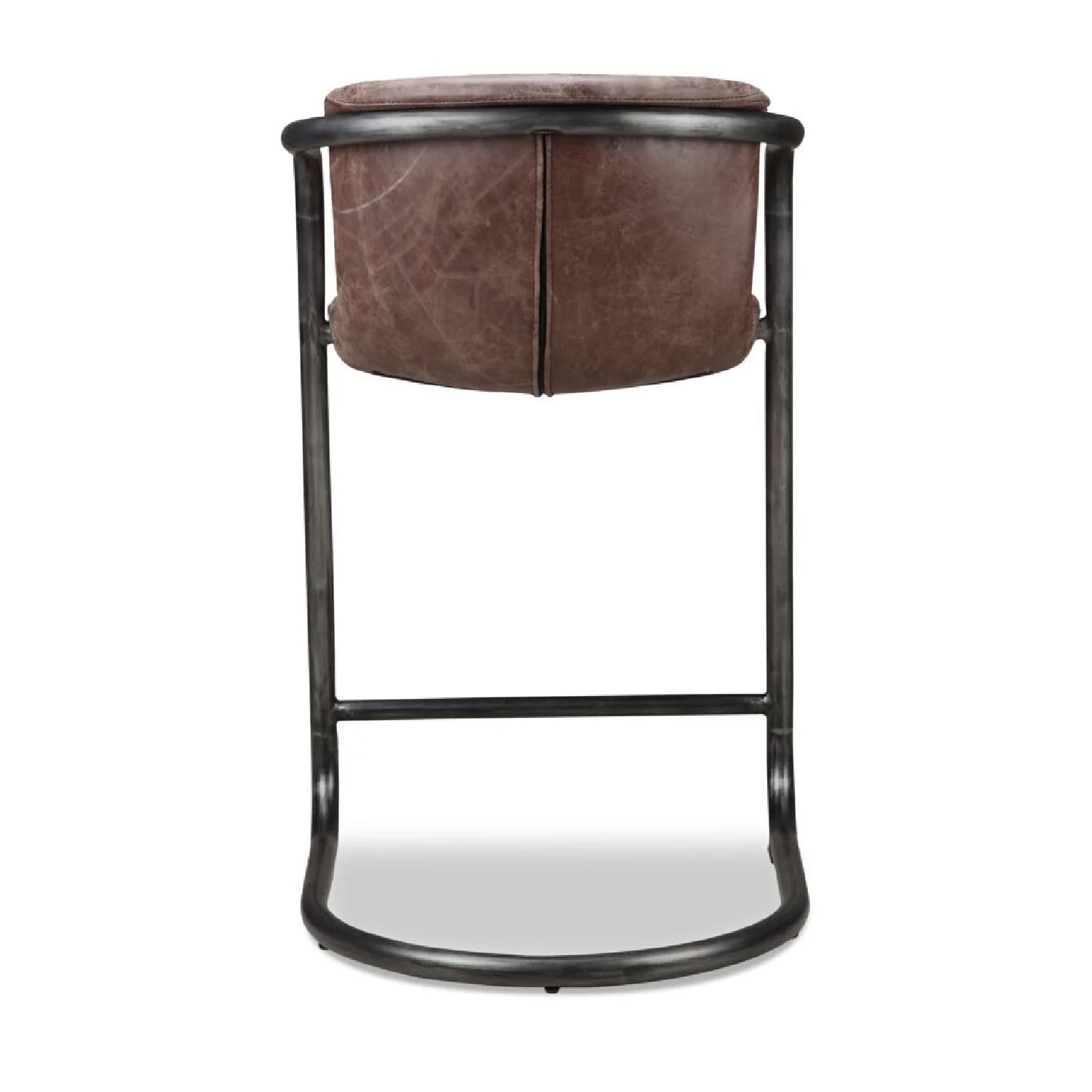 Luxury Upholstered Modern Cantilevered Counter Stool Set European Style for Villa