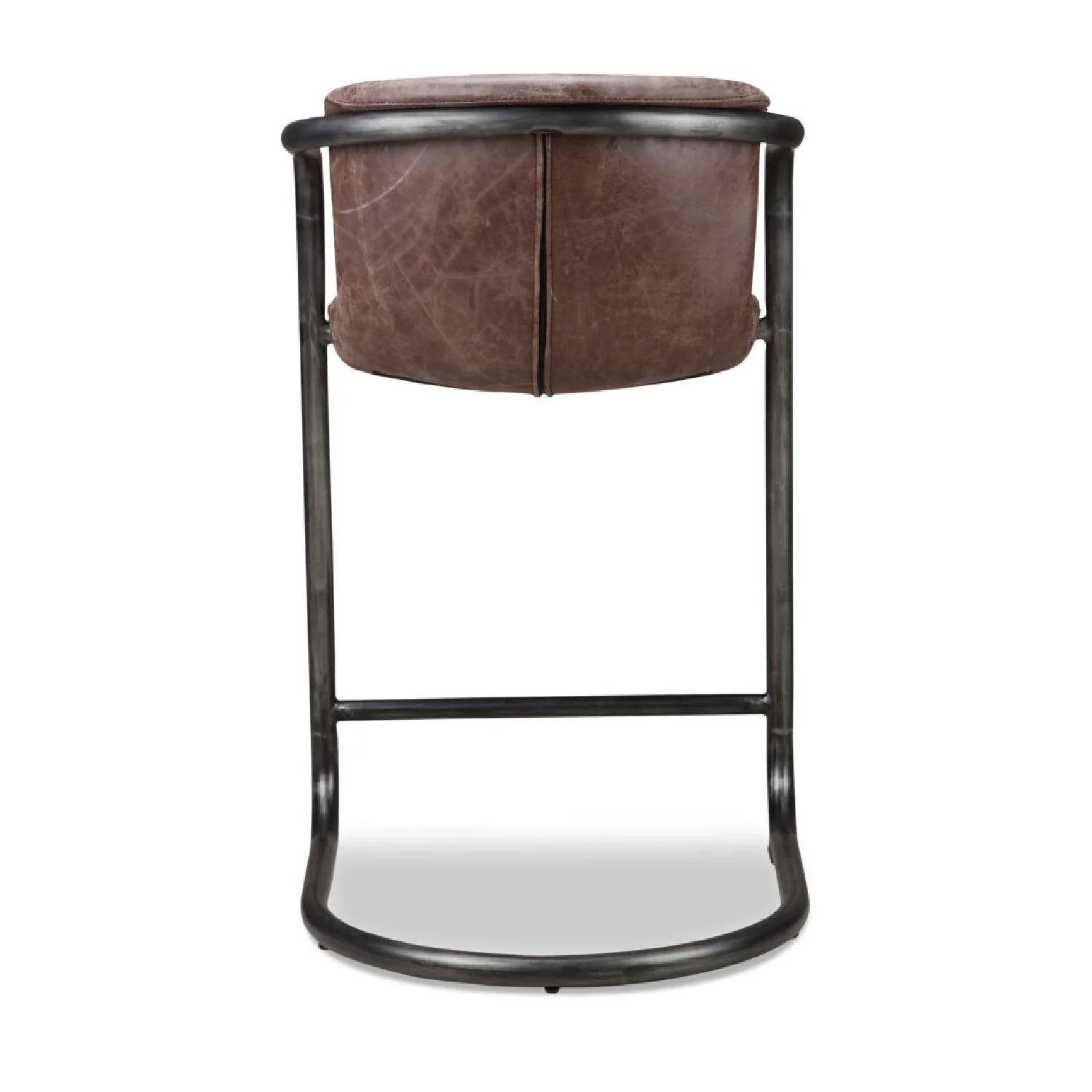 Luxury Upholstered Modern Cantilevered Counter Stool Set European Style for Villa