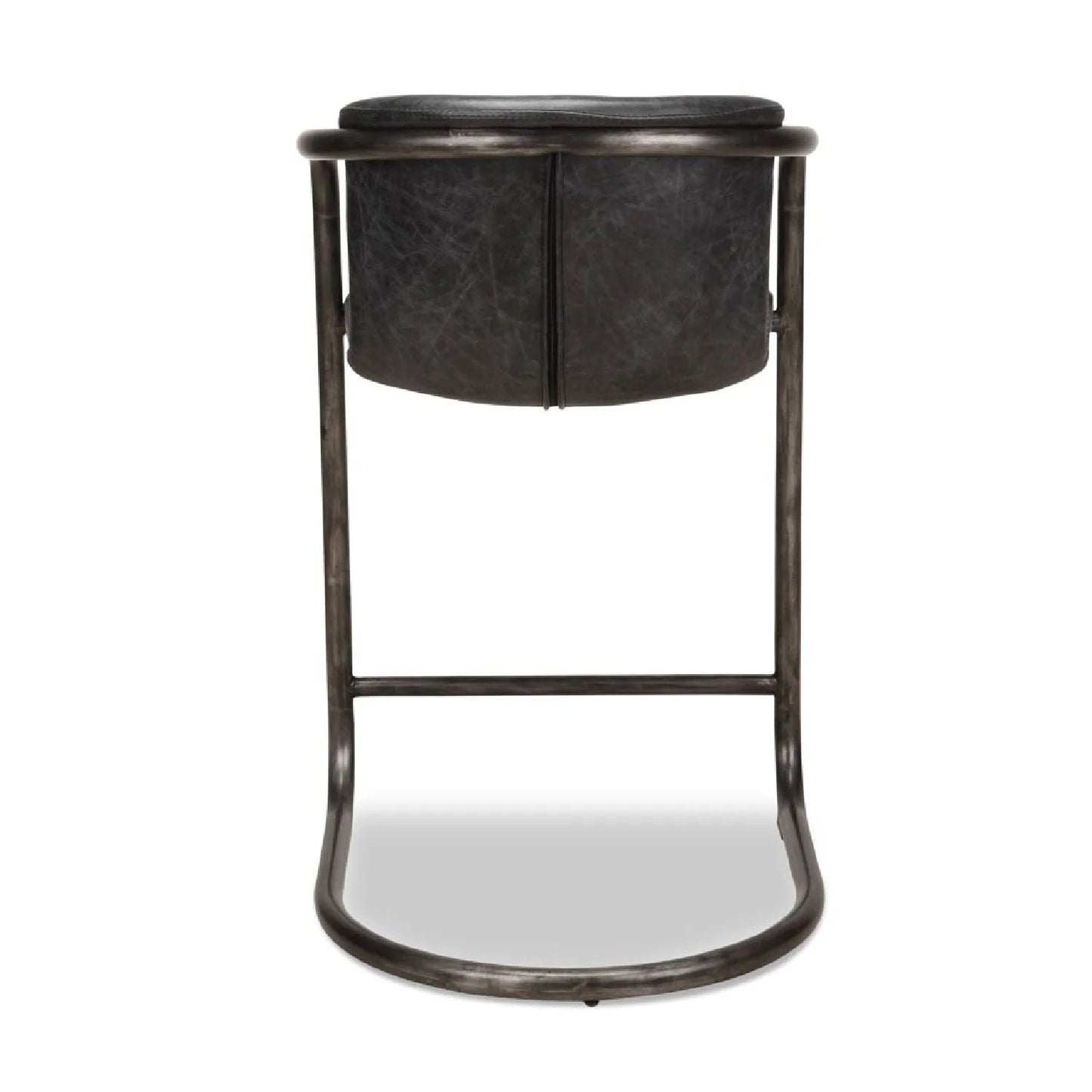Luxury Upholstered Modern Cantilevered Counter Stool Set European Style for Villa