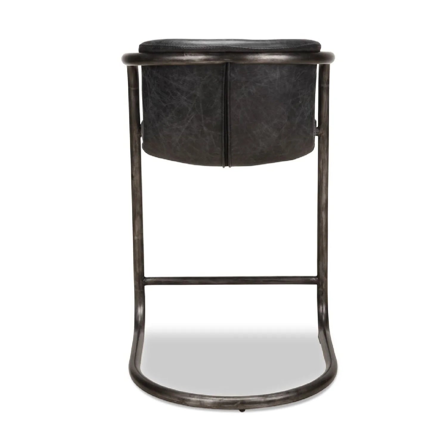 Luxury Upholstered Modern Cantilevered Counter Stool Set European Style for Villa