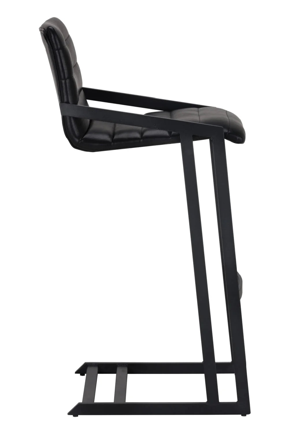 Luxury Upholstered Modern Channel-Tufted Bar Stool European Style for Villa