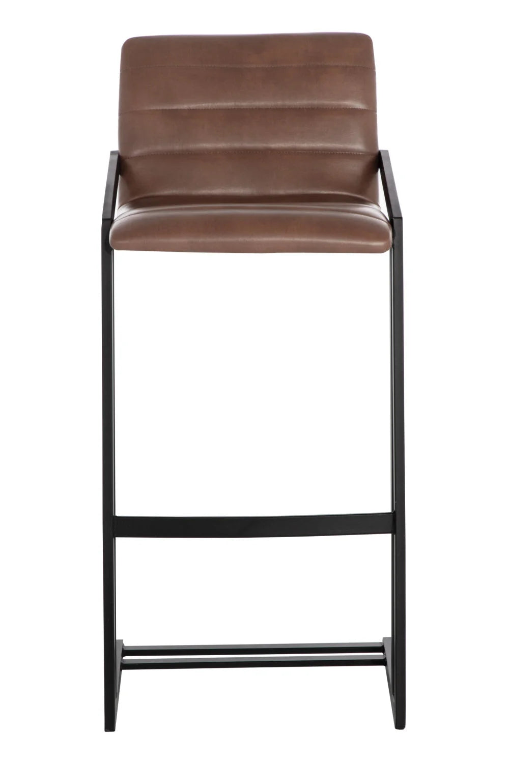 Luxury Upholstered Modern Channel-Tufted Bar Stool European Style for Villa