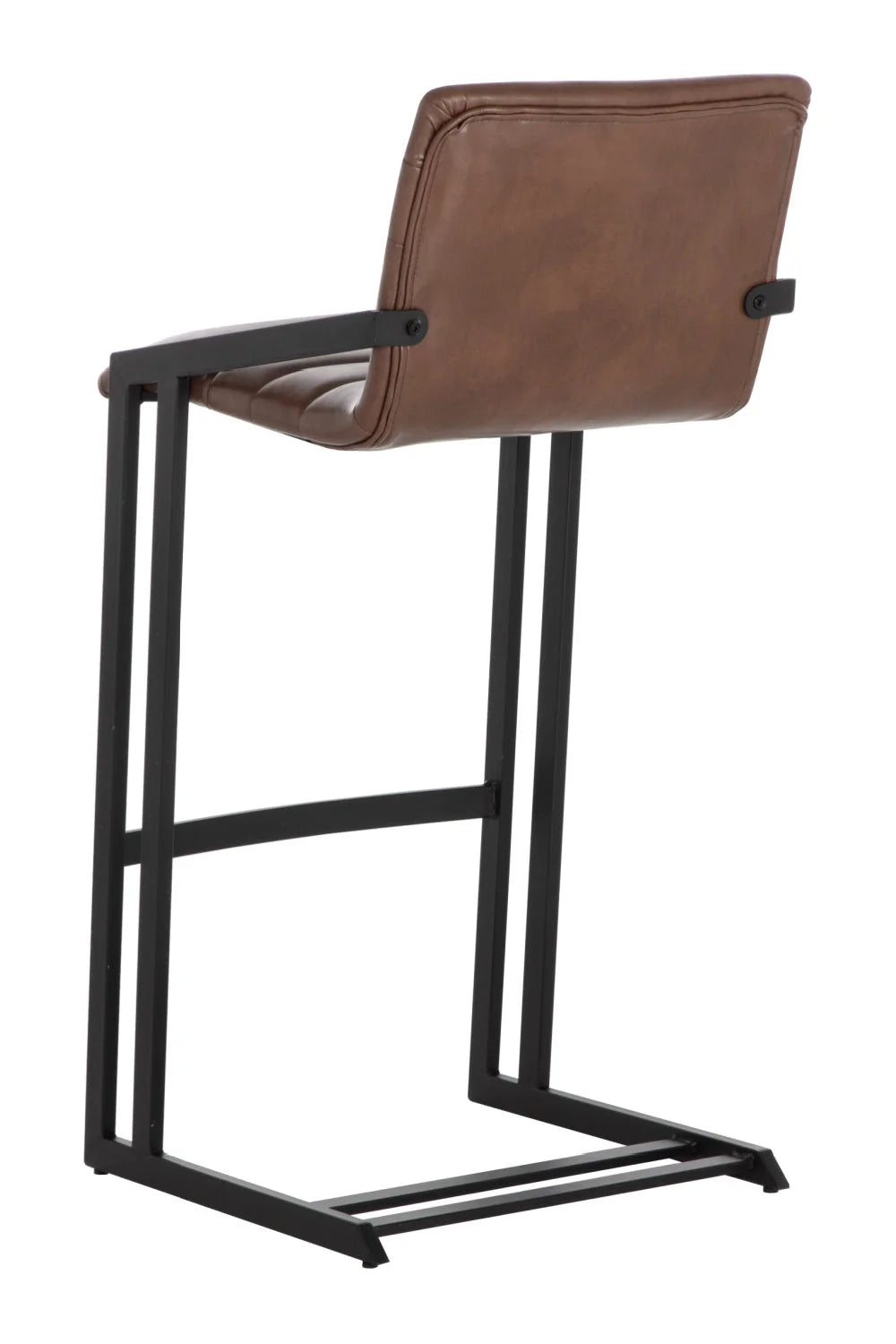 Luxury Upholstered Modern Channel-Tufted Bar Stool European Style for Villa