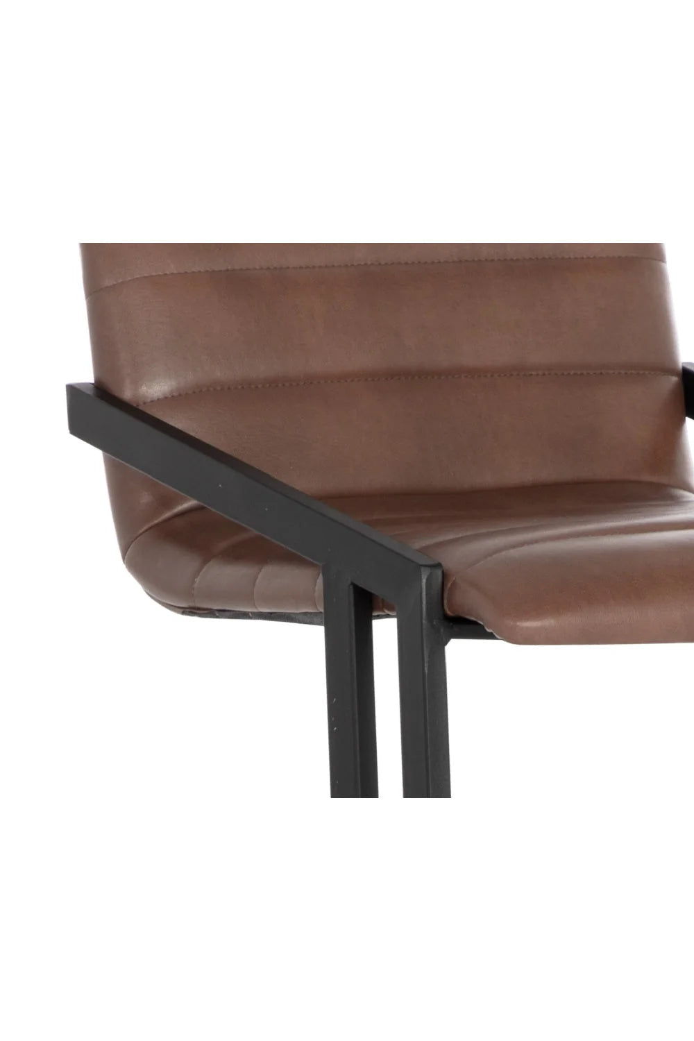 Luxury Upholstered Modern Channel-Tufted Bar Stool European Style for Villa