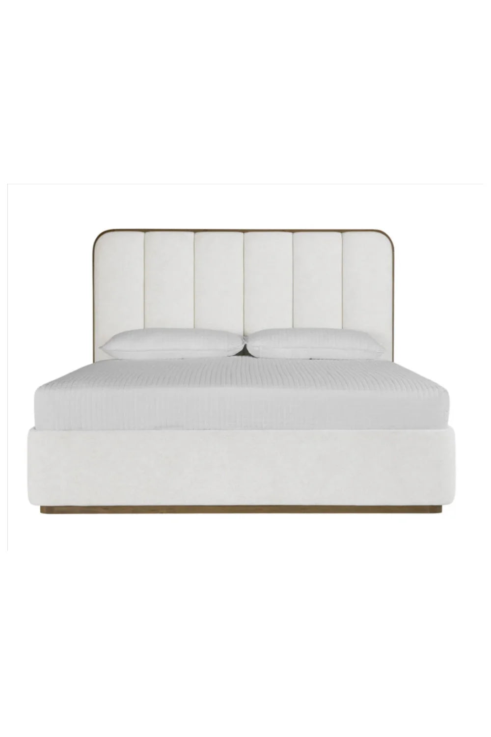 Luxury Upholstered Modern Channel Tufted Bed European Style for Villa