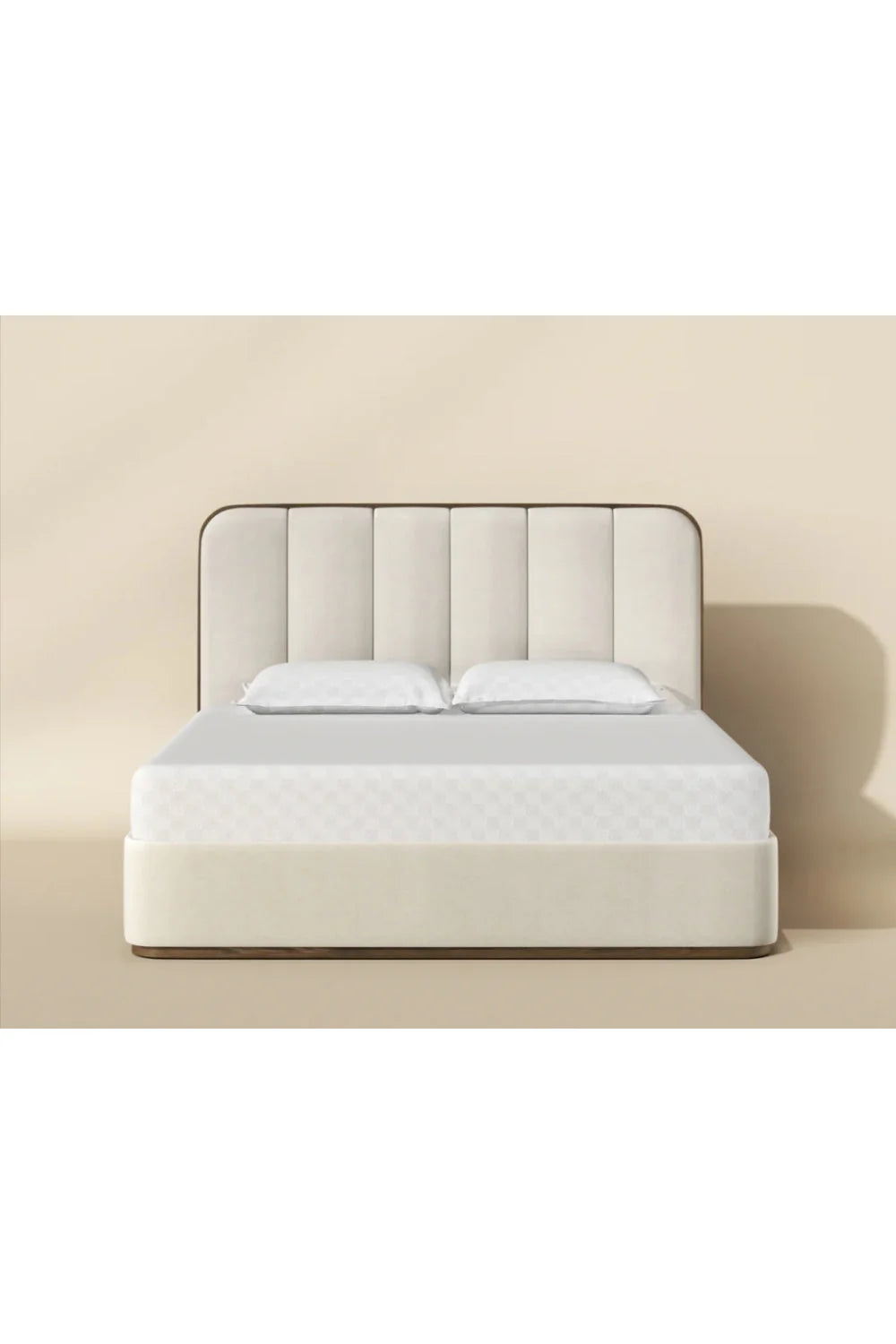Luxury Upholstered Modern Channel Tufted Bed European Style for Villa