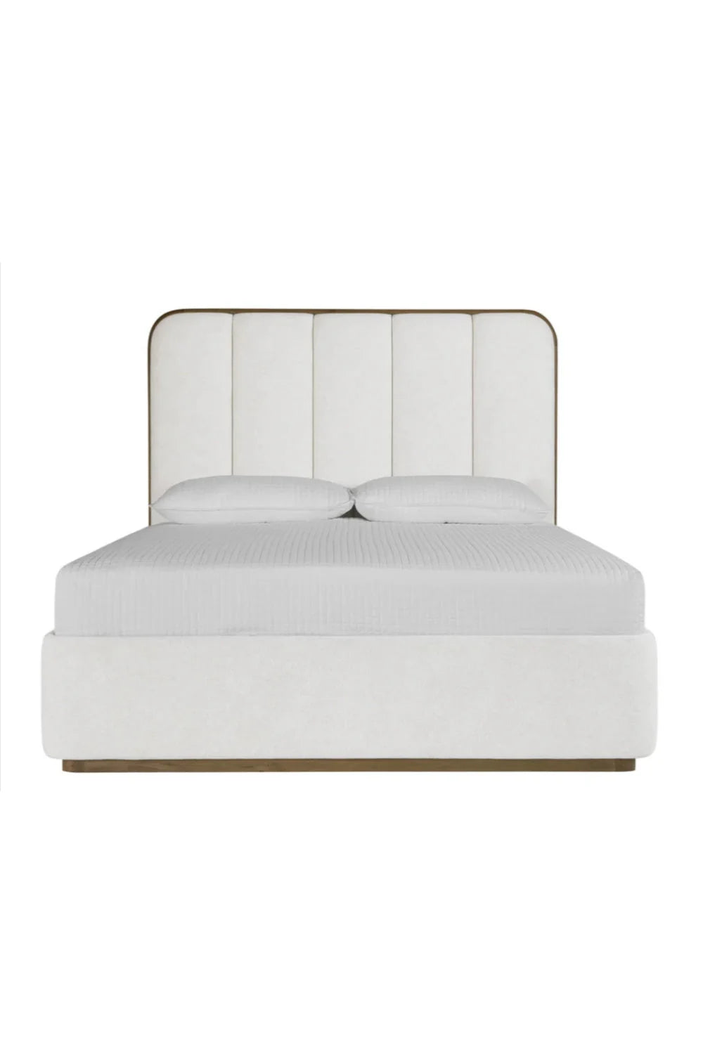 Luxury Upholstered Modern Channel Tufted Bed European Style for Villa