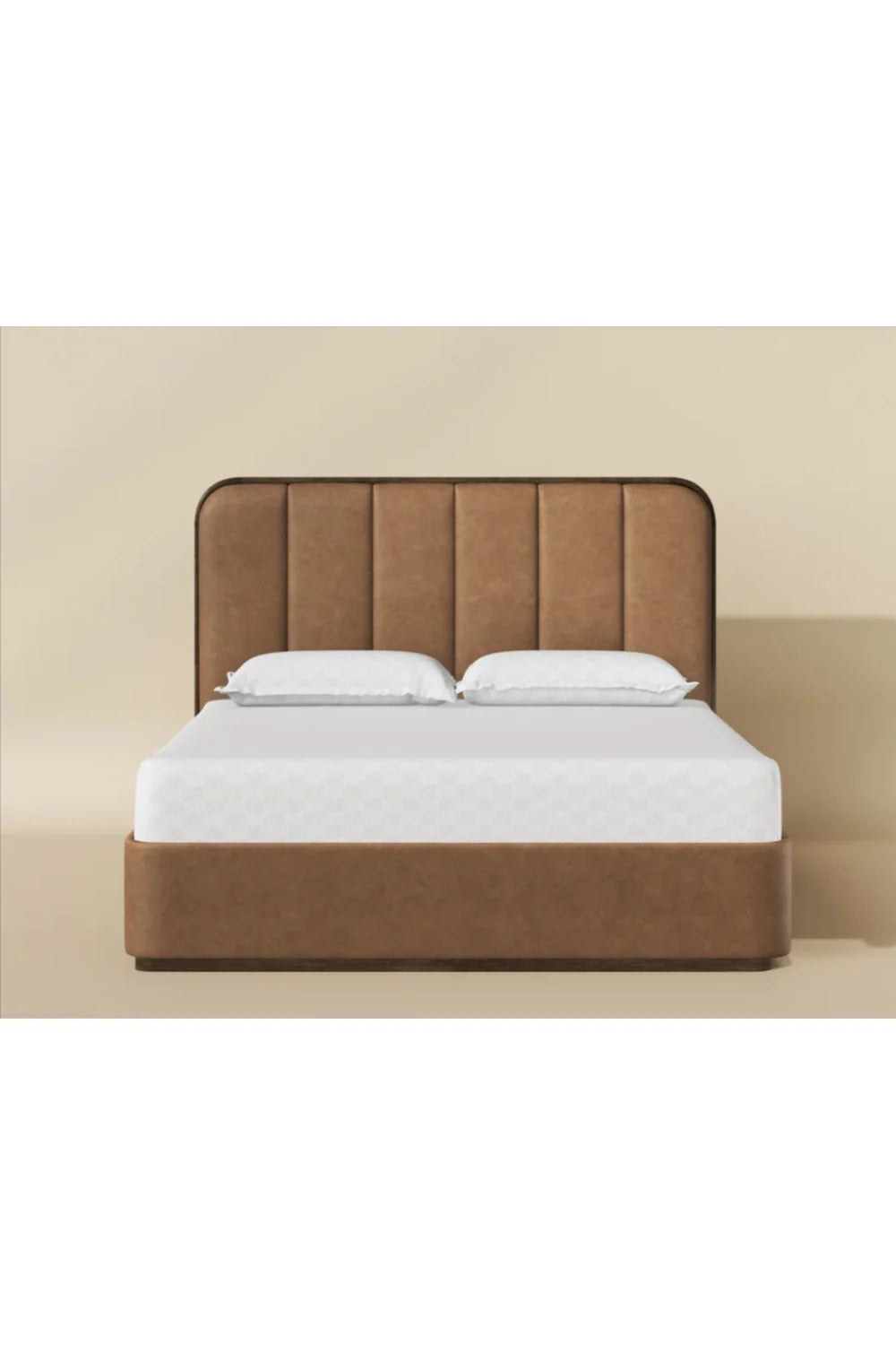 Luxury Upholstered Modern Channel Tufted Bed European Style for Villa