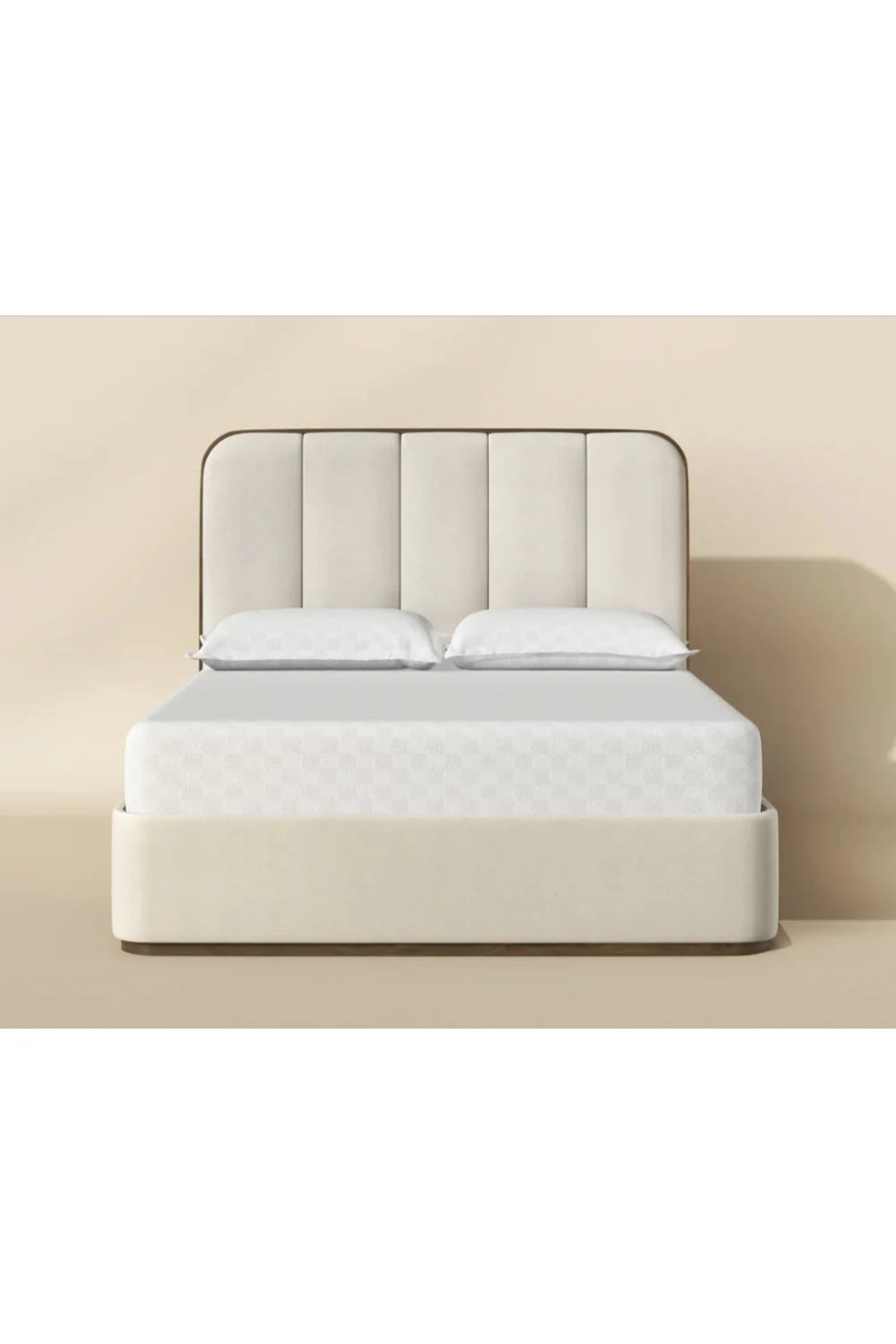 Luxury Upholstered Modern Channel Tufted Bed European Style for Villa