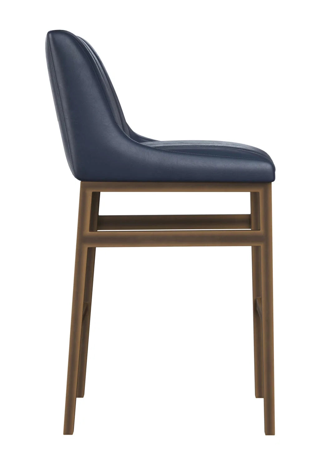 Luxury Upholstered Modern Channeled Bar Stool European Style for Villa