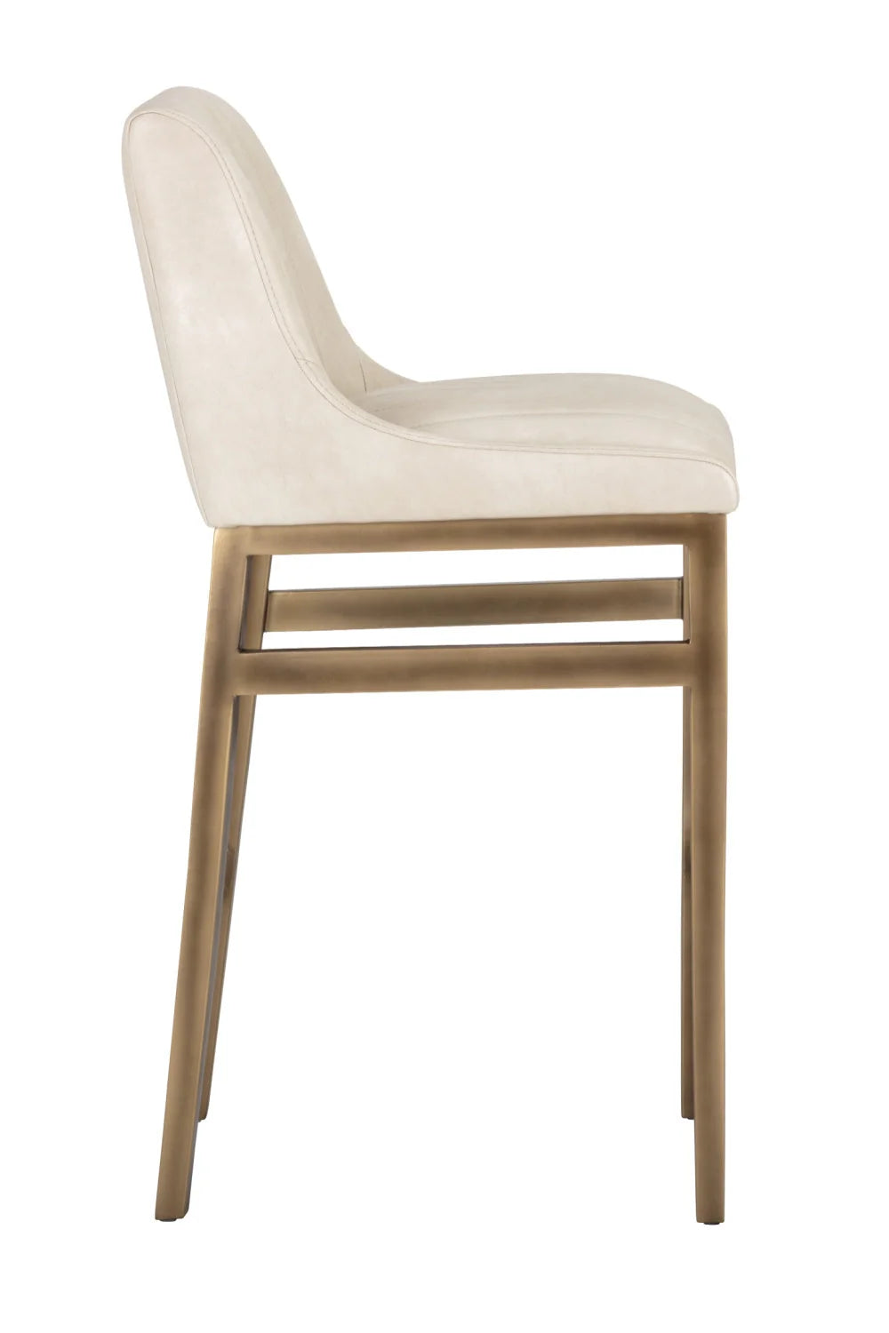 Luxury Upholstered Modern Channeled Bar Stool European Style for Villa