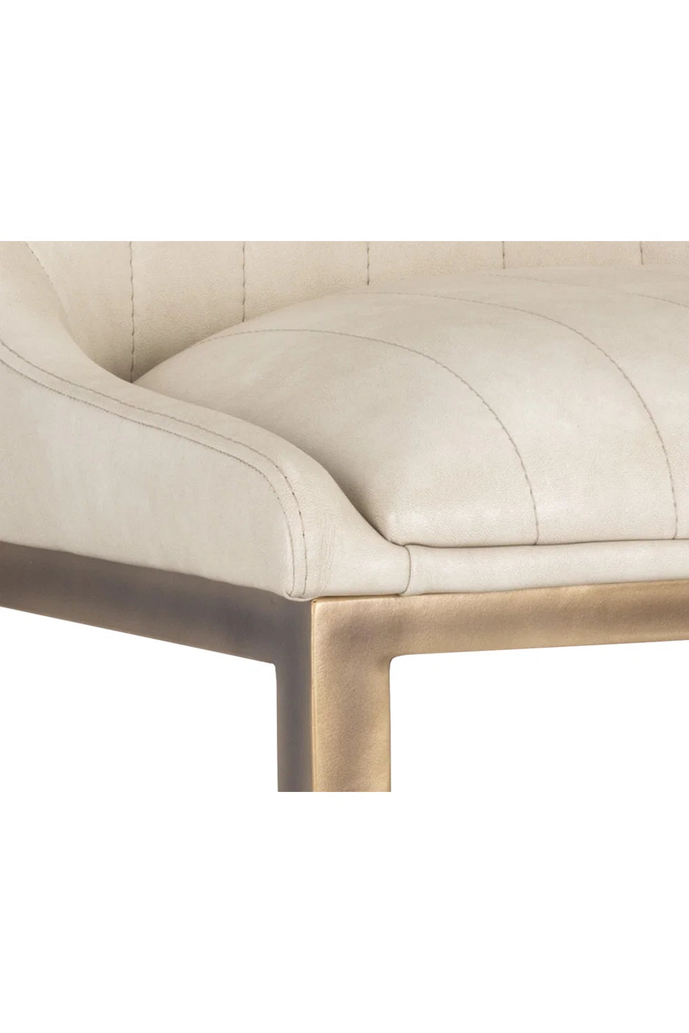 Luxury Upholstered Modern Channeled Bar Stool European Style for Villa
