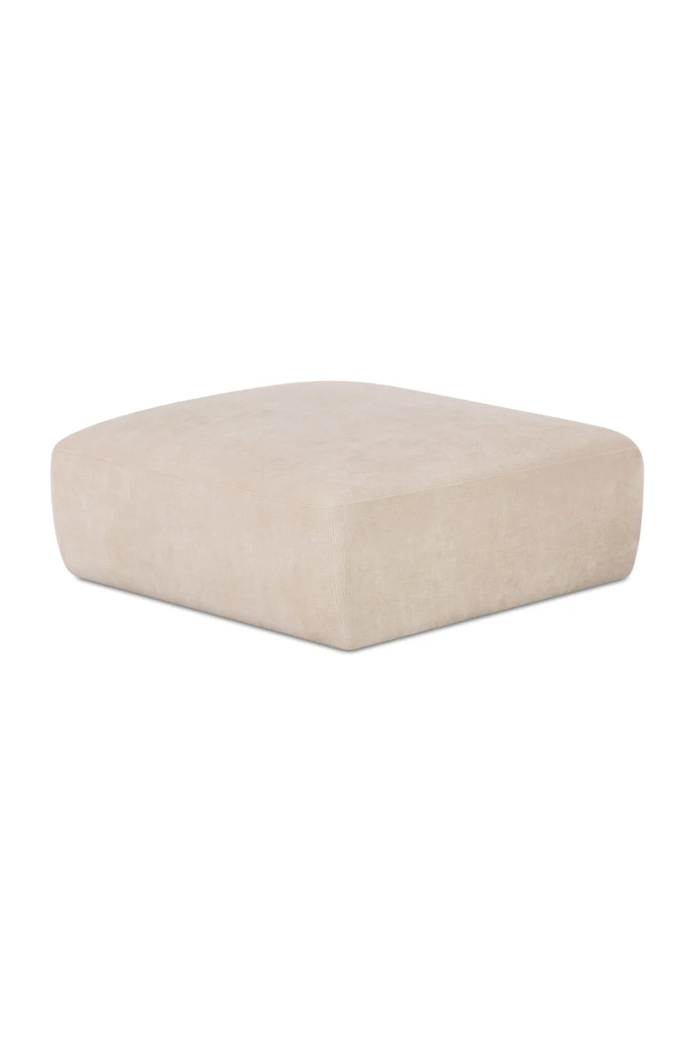 Luxury Upholstered Modern Chenille Ottoman European Style for Villa
