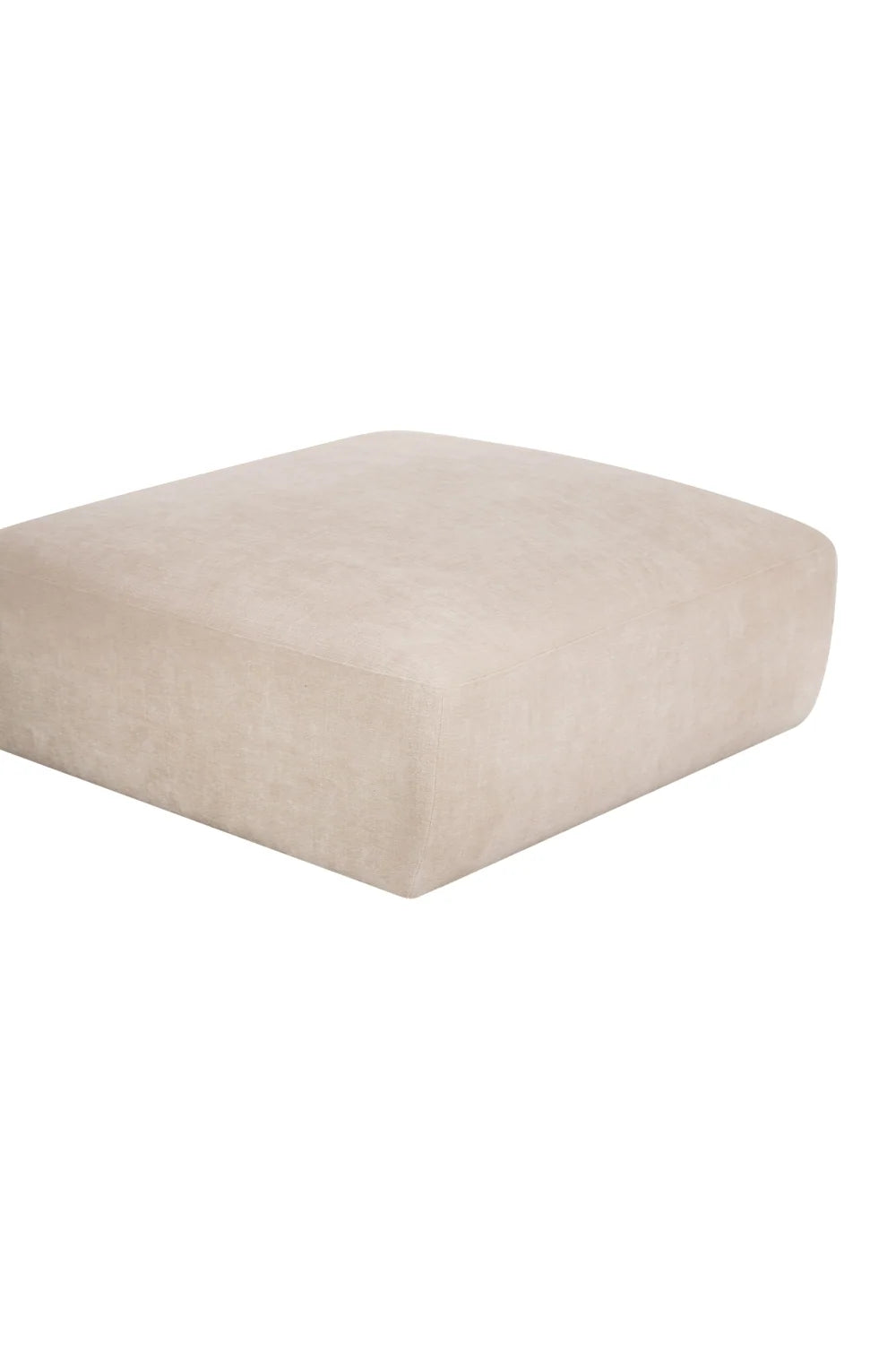 Luxury Upholstered Modern Chenille Ottoman European Style for Villa