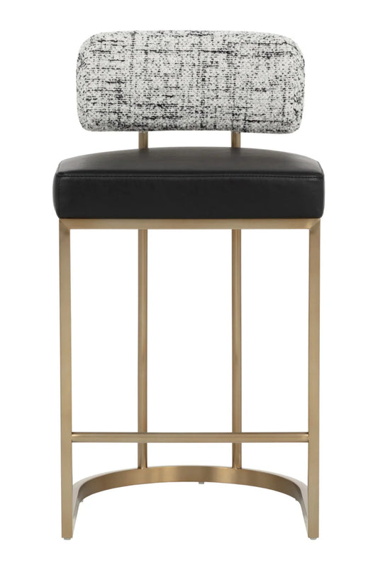 Luxury Upholstered Modern Counter Stool European Style for Villa