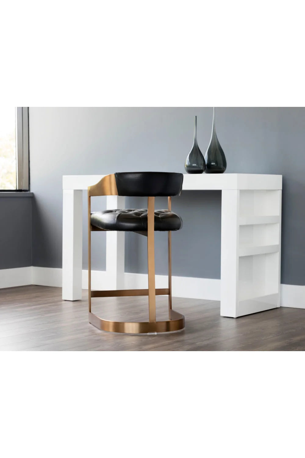Luxury Upholstered Modern Counter Stool European Style for Villa