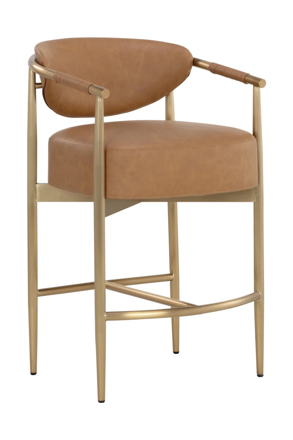 Luxury Upholstered Modern Counter Stool European Style for Villa