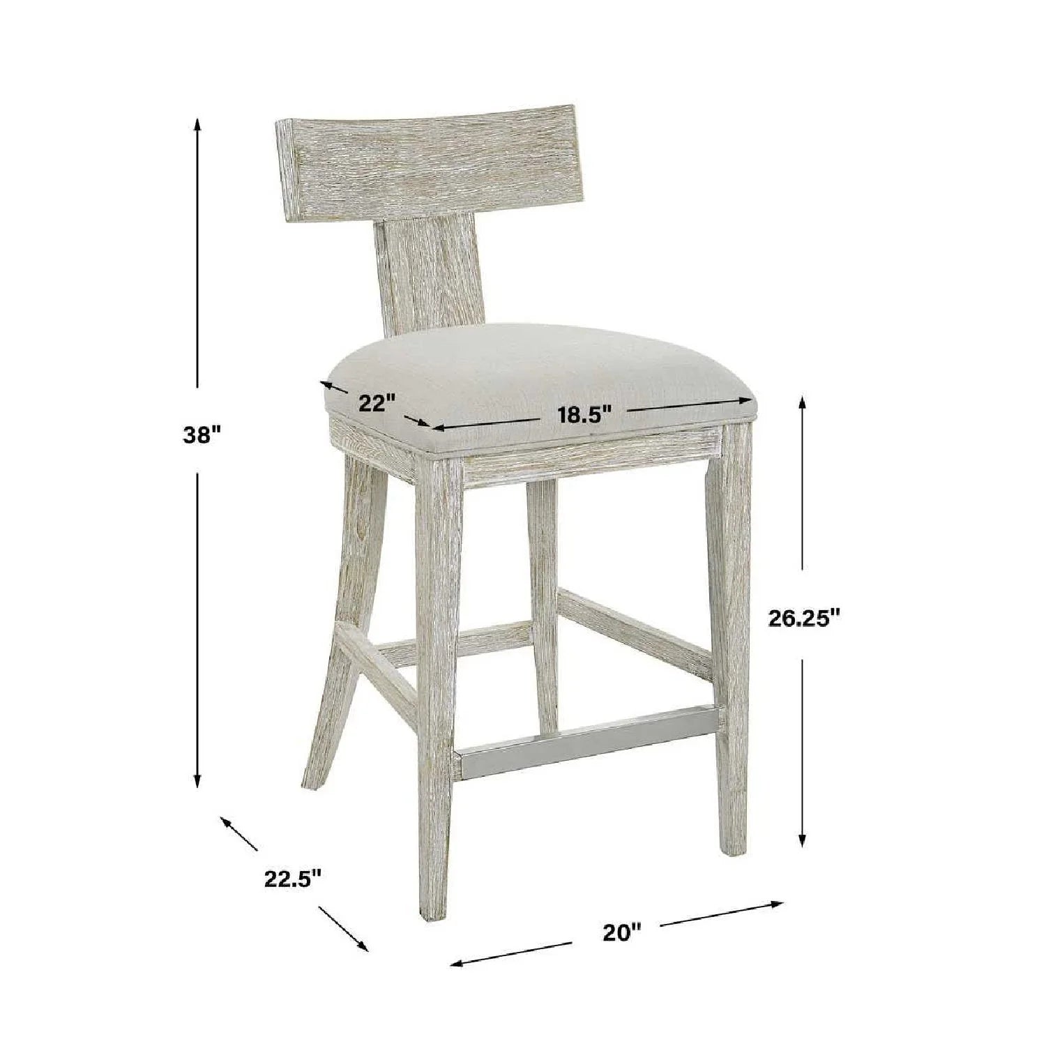 Luxury Upholstered Modern Counter Stool European Style for Villa