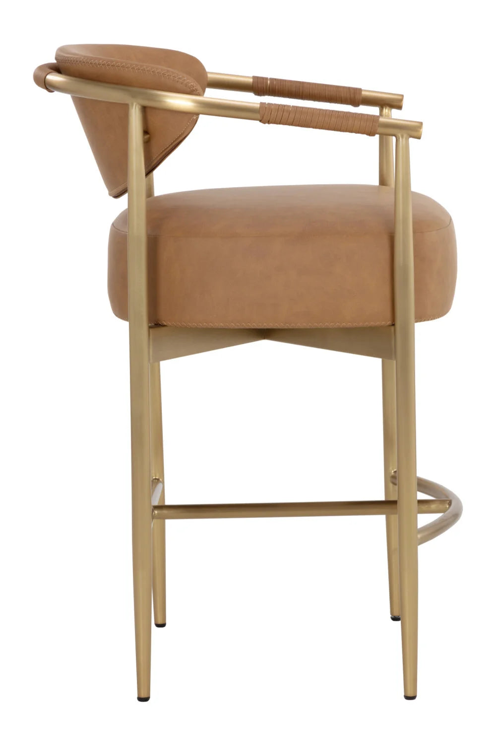 Luxury Upholstered Modern Counter Stool European Style for Villa
